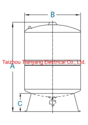 60-Liter-Drucktank, FDA-zugelassener Butylmembran-Hydro-Pneumatiktank